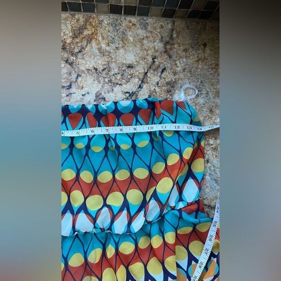 Colorful retro Geometric Pattern Dress - Picture 3 of 4